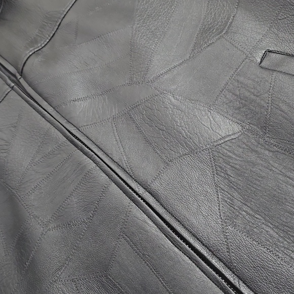 Funwear Factory vintage faux leather jacket sz Med - Picture 9 of 10
